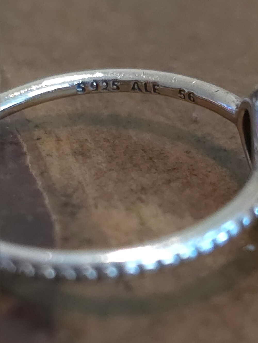 PANDORA RADIANT ELEGANCE 925 ALE LADIES RING SIZE 7.5 - Picture 2 of 3